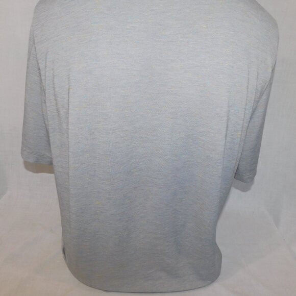 Travis Mathew Mens XL Gray with Color Speckles Short Sleeve Golf Polo Shirt - Picture 11 of 11